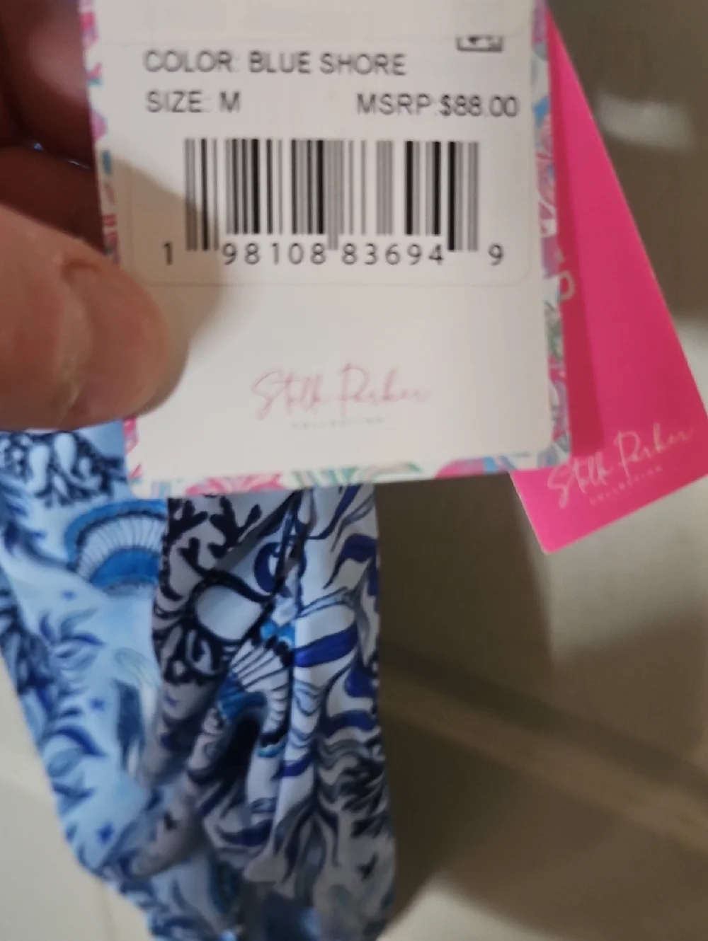 STELLA PARKER BLUE SHORE ONE PIECE SWIMSUIT: TUMMY TONER: NEW WITH TAGS: SIZE M